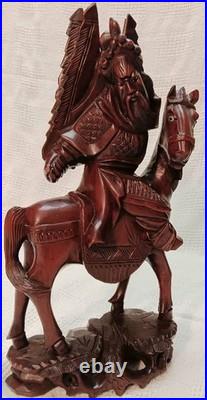 Mid-Century Chinese Rosewood Carvings 12 Warrior, Scholar & Elder Figures