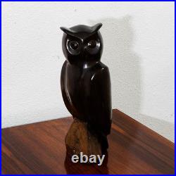 Mid Century Danish Modern Artisan Carved Owl Sculpture Solid Rosewood Mcm Studio Mid Century Danish Modern Artisan Carved Owl Sculpture Solid Rosewood Mcm Studio