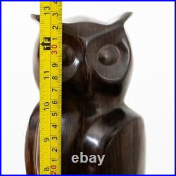 Mid Century Danish Modern Artisan Carved Owl Sculpture Solid Rosewood Mcm Studio Mid Century Danish Modern Artisan Carved Owl Sculpture Solid Rosewood Mcm Studio