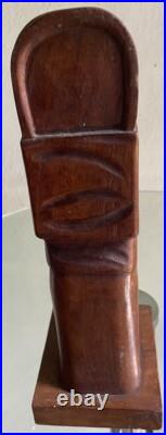 Mid-Century Flores Arias Hand Carved Wood Sculpture Mid-Century Flores Arias Hand Carved Wood Sculpture