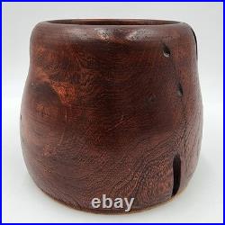 Mid-Century Modern Hand Carved Burl Wood Vessel Organic Studio Art Sculpture Mid-Century Modern Hand Carved Burl Wood Vessel Organic Studio Art Sculpture