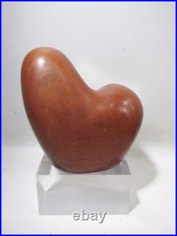Midcentury Biomorphic Carved Teak Sculpture Denver Colorado Danish Modern