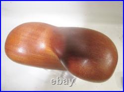 Midcentury Biomorphic Carved Teak Sculpture Denver Colorado Danish Modern