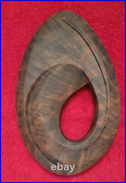 Möbius Walnut Sculpture Hand Carved One Piece