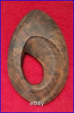 Möbius Walnut Sculpture Hand Carved One Piece