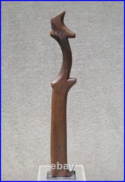 Modern Abstract Carved Wood J. B. Blunk Style Art Sculpture