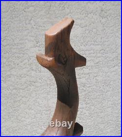 Modern Abstract Carved Wood J. B. Blunk Style Art Sculpture