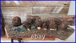 Morchella Angusticeps Cherry Wood Carving