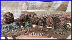 Morchella Angusticeps Cherry Wood Carving