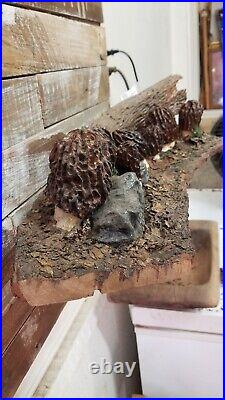 Morchella Angusticeps Cherry Wood Carving