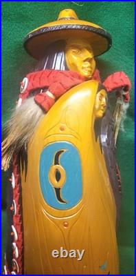 Mother and Child Carving by Pacific Northwest Indigenous Artist Vic Veadg SIGNED