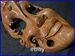 NOVICA Joy and Sorrow Suar Wood Mask by Wayan Rendah Hand-Carved Great