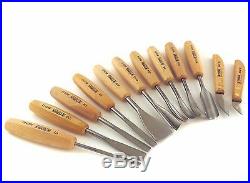 Narex 12 Piece Set Carving Chisels 2 Knives 10 Chisels Wood Box 894850