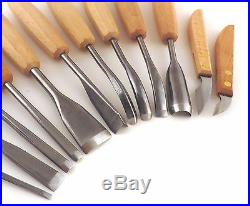 Narex 12 Piece Set Carving Chisels 2 Knives 10 Chisels Wood Box 894850