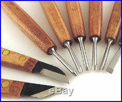 Narex 8 Piece Micro Professional Detail Carving Chisel Set in Wood Box 869010