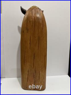 Native American Tribal 3-Face, Eagle TOTEM POLE Hand Carved/Painted 20.5 Tall Native American Tribal 3-Face, Eagle TOTEM POLE Hand Carved/Painted 20.5 Tall