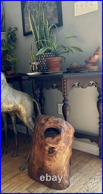 Natural Burl Wood Sculptural Form Organic Modern Decor One of a Kind 19 Natural