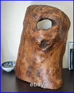 Natural Burl Wood Sculptural Form Organic Modern Decor One of a Kind 19 Natural