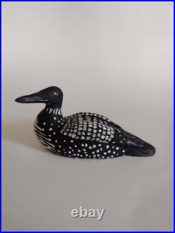 New England Country Home Décor Carved Loon Carving Maine Art USA
