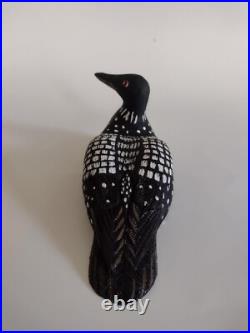 New England Country Home Décor Carved Loon Carving Maine Art USA