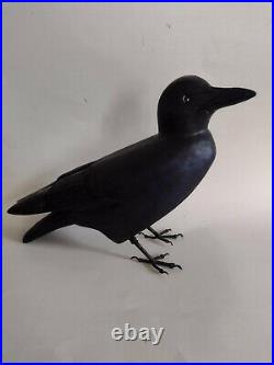 New England Home Décor Carved Crow Carving Maine Art