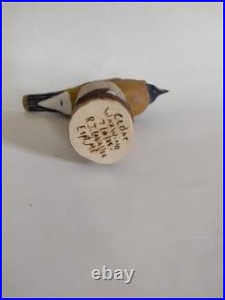 New England Home Decor Hand Carved Cedar Waxwing Carving Bird Songbird Maine USA New England Home Decor Hand Carved Cedar Waxwing Carving Bird Songbird Maine USA