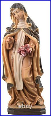 New Hand Carved Wooden Nun Patron Saint Rose Of Lima Statue Figure Sculpture