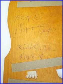 North Coast George Matilpi wood carving Kwakiutl Raven First Nations