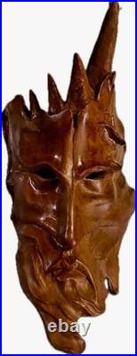 OOAK Nancy Tuttle Original wood carving Dimensions in Dementia Mask Rare 2012