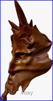 OOAK Nancy Tuttle Original wood carving Dimensions in Dementia Mask Rare 2012