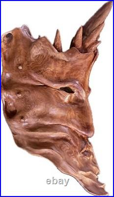 OOAK Nancy Tuttle Original wood carving Dimensions in Dementia Mask Rare 2012