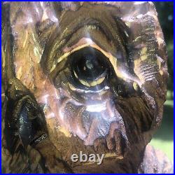 OWL Chainsaw Wood Carving Wooden Statue 17 Tall