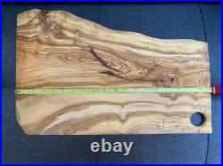 Olive Wood Cutting Charcuterie Board Bread Challah Chopping Carving Meat ITALY