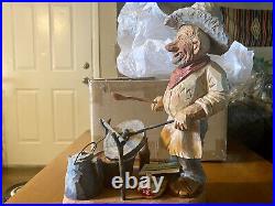 One Of A Kind Jim Clark Ugly Cowboy Wood Figure