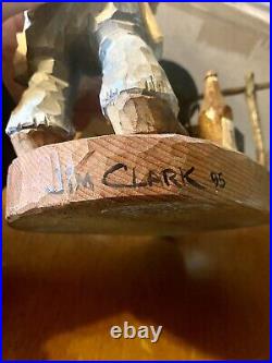 One Of A Kind Jim Clark Ugly Cowboy Wood Figure