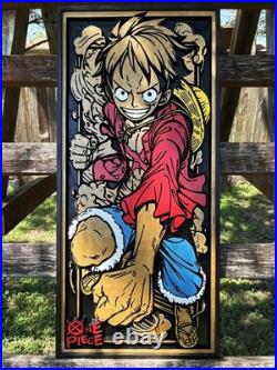 One Piece Luffy Wood Art 3D Wood Art Anime Art- Pirate King- Anime Wood