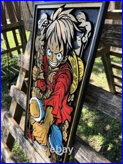 One Piece Luffy Wood Art 3D Wood Art Anime Art- Pirate King- Anime Wood