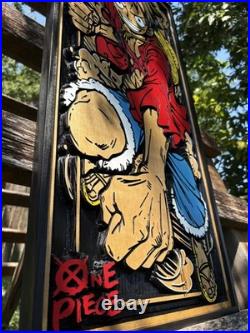 One Piece Luffy Wood Art 3D Wood Art Anime Art- Pirate King- Anime Wood
