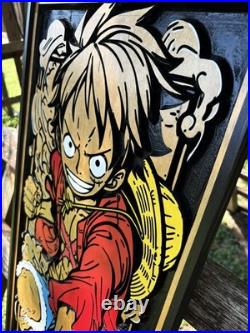 One Piece Luffy Wood Art 3D Wood Art Anime Art- Pirate King- Anime Wood One Piece Luffy Wood Art 3D Wood Art Anime Art- Pirate King- Anime Wood