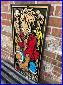 One Piece Luffy Wood Art 3D Wood Art Anime Art- Pirate King- Anime Wood