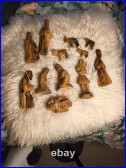 One-of-a-Kind Floyd Rhadigan Wood Carving 1994 Manger Scene