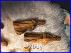 One-of-a-Kind Floyd Rhadigan Wood Carving 1994 Manger Scene