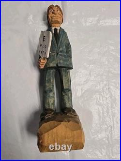 Optometrist Wooden Caricature Carving by Gerald Sears G. Sears