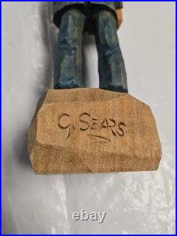 Optometrist Wooden Caricature Carving by Gerald Sears G. Sears