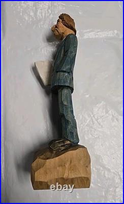 Optometrist Wooden Caricature Carving by Gerald Sears G. Sears