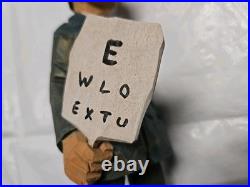 Optometrist Wooden Caricature Carving by Gerald Sears G. Sears