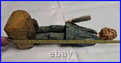 Optometrist Wooden Caricature Carving by Gerald Sears G. Sears