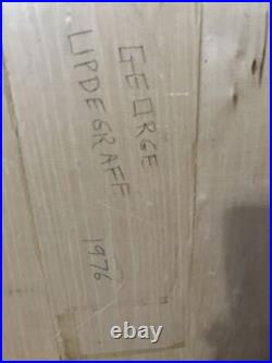 Original George Updegraff Dancing Friar Wood Wall Relief 1976 24 X 15 EX