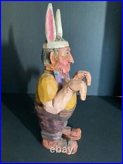 Original Hand Carved Wood-Floyd Rhadigan-Hand Painted 1990