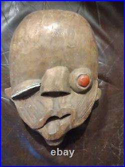 Original Vintage Abstractcarved Wood Maskone Of A Kind